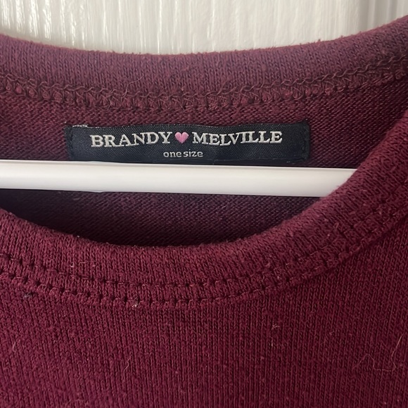 Burgundy Brandy Melville sweater. Worn a few times but no visible wear. - Picture 2 of 2